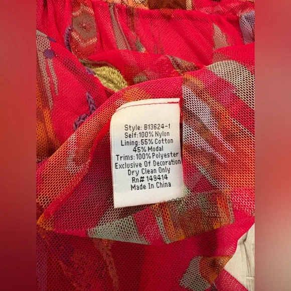 Johnny Was
FEATHER LARK MESH BLOUSE, XL - Picture 9 of 9